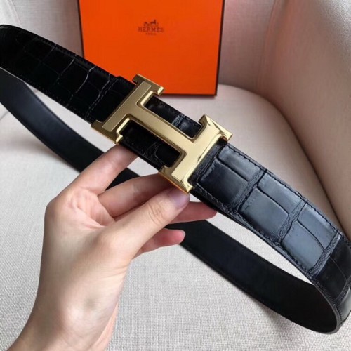 Super Perfect Quality Hermes Belts(100% Genuine Leather,Reversible Steel Buckle)-646