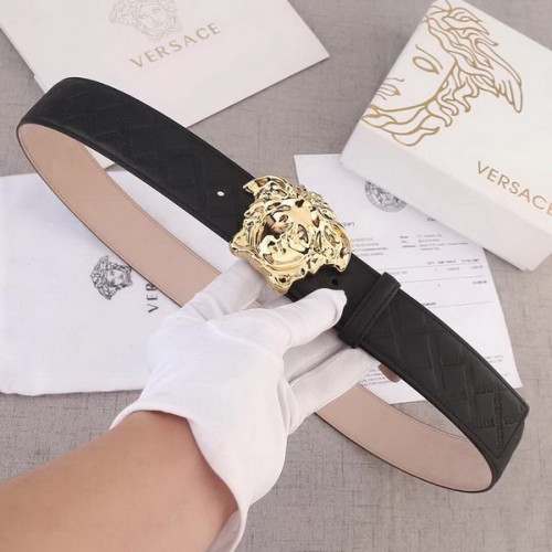 Super Perfect Quality Versace Belts(100% Genuine Leather,Steel Buckle)-259