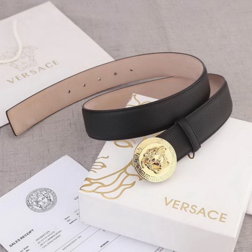 Super Perfect Quality Versace Belts(100% Genuine Leather,Steel Buckle)-201