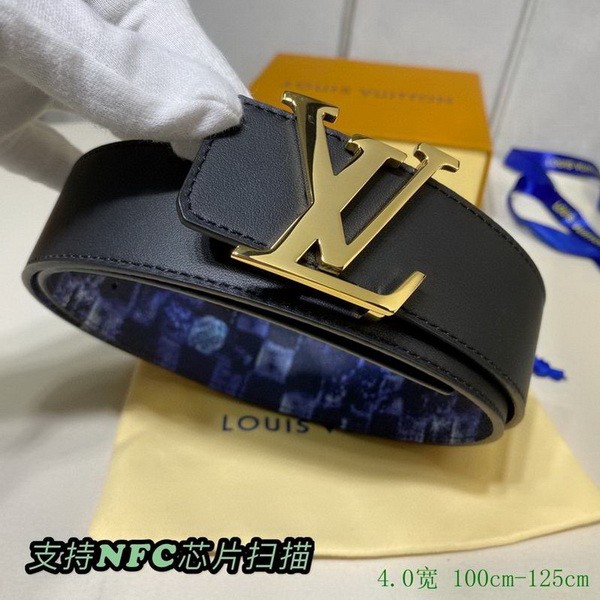 Super Perfect Quality LV Belts(100% Genuine Leather Steel Buckle)-2842