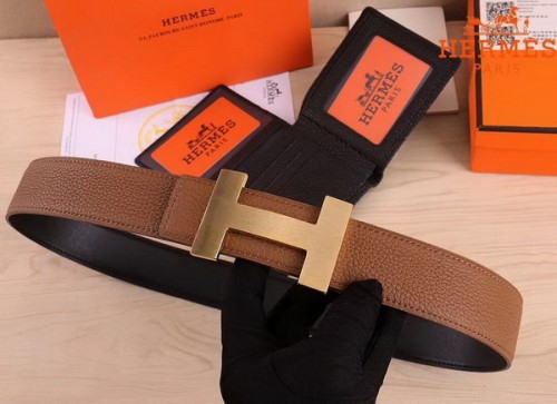 Super Perfect Quality Hermes Belts(100% Genuine Leather,Reversible Steel Buckle)-414