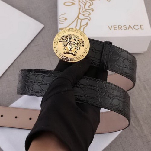 Super Perfect Quality Versace Belts(100% Genuine Leather,Steel Buckle)-628