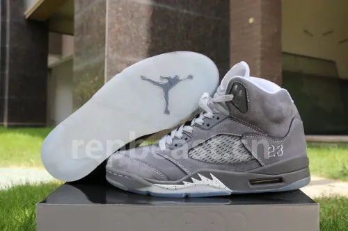 Authentic Air Jordan 5 Wolf Grey