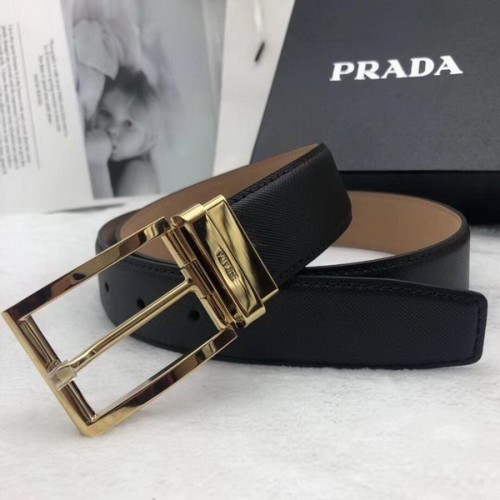 Super Perfect Quality Prada Belts(100% Genuine Leather,Reversible Steel Buckle)-051