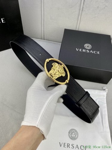 Super Perfect Quality Versace Belts(100% Genuine Leather,Steel Buckle)-504