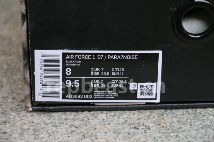 Authentic  PEACEMINUSONE x Nike Air Force 1“Para-noise”