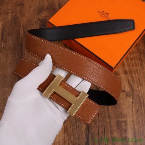 Super Perfect Quality Hermes Belts(100% Genuine Leather,Reversible Steel Buckle)-968
