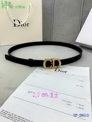 Super Perfect Quality Dior Belts(100% Genuine Leather,steel Buckle)-405