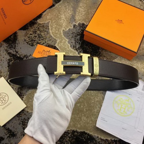 Super Perfect Quality Hermes Belts(100% Genuine Leather,Reversible Steel Buckle)-255