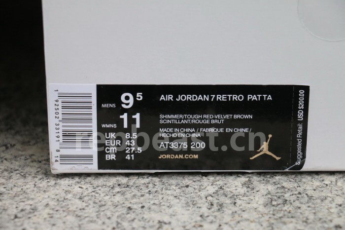 Authentic Patta x Air Jordan 7 OG SP