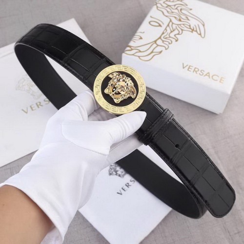 Super Perfect Quality Versace Belts(100% Genuine Leather,Steel Buckle)-645