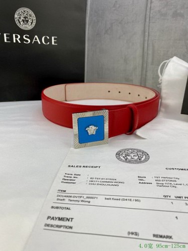 Super Perfect Quality Versace Belts(100% Genuine Leather,Steel Buckle)-516