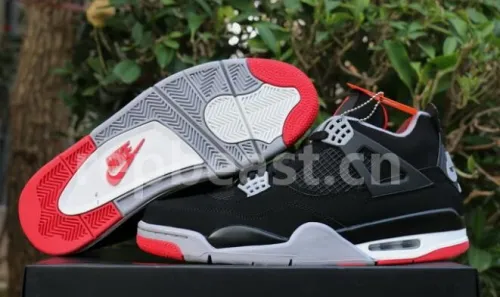 Authentic Air Jordan 4 Bred 2019 GS