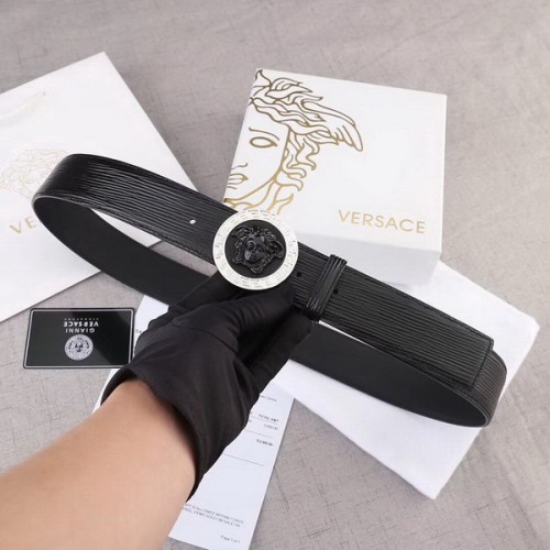 Super Perfect Quality Versace Belts(100% Genuine Leather,Steel Buckle)-630