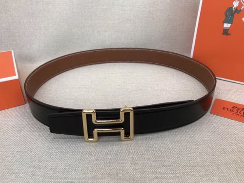 Super Perfect Quality Hermes Belts(100% Genuine Leather,Reversible Steel Buckle)-576
