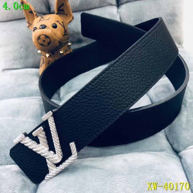 Super Perfect Quality LV Belts(100% Genuine Leather Steel Buckle)-1668