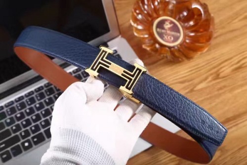 Super Perfect Quality Hermes Belts(100% Genuine Leather,Reversible Steel Buckle)-041