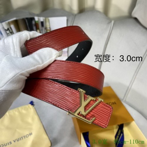 Super Perfect Quality LV Belts(100% Genuine Leather Steel Buckle)-2581