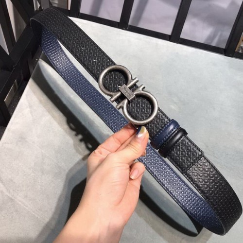 Super Perfect Quality Ferragamo Belts(100% Genuine Leather,steel Buckle)-843