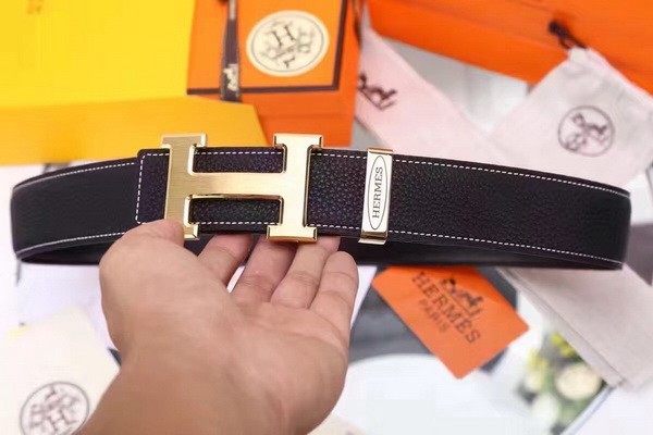 Super Perfect Quality Hermes Belts(100% Genuine Leather,Reversible Steel Buckle)-037