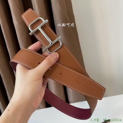 Super Perfect Quality Hermes Belts(100% Genuine Leather,Reversible Steel Buckle)-892
