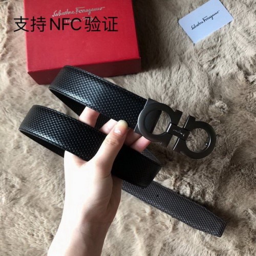 Super Perfect Quality Ferragamo Belts(100% Genuine Leather,steel Buckle)-1391