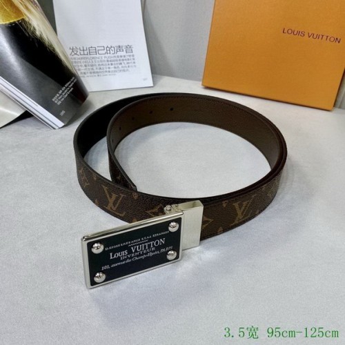 Super Perfect Quality LV Belts(100% Genuine Leather Steel Buckle)-2672
