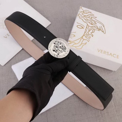 Super Perfect Quality Versace Belts(100% Genuine Leather,Steel Buckle)-618