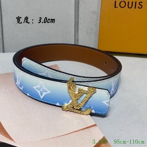 Super Perfect Quality LV Belts(100% Genuine Leather Steel Buckle)-2604