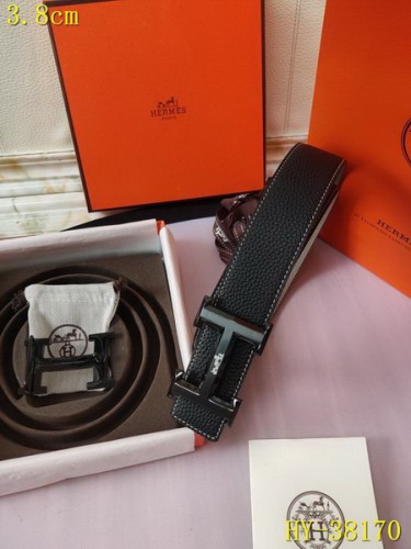 Super Perfect Quality Hermes Belts(100% Genuine Leather,Reversible Steel Buckle)-293