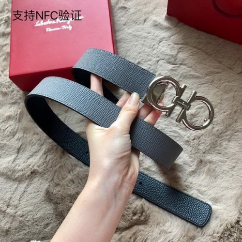 Super Perfect Quality Ferragamo Belts(100% Genuine Leather,steel Buckle)-1121