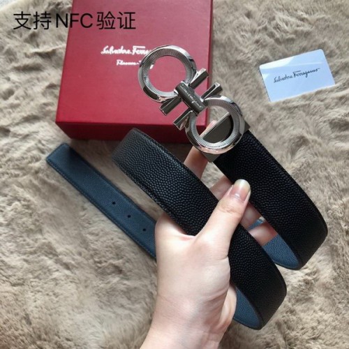 Super Perfect Quality Ferragamo Belts(100% Genuine Leather,steel Buckle)-1119