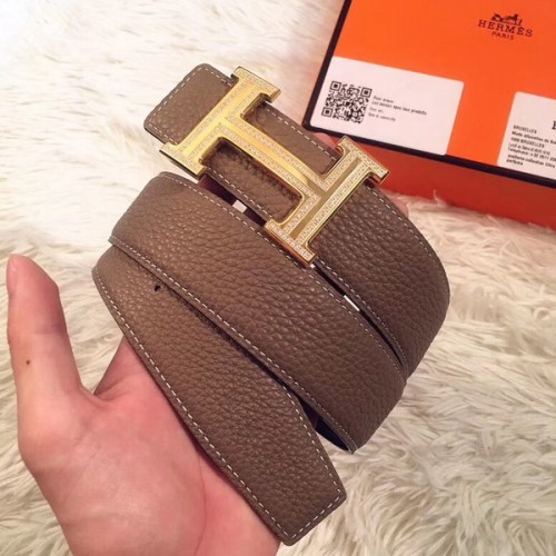 Super Perfect Quality Hermes Belts(100% Genuine Leather,Reversible Steel Buckle)-429