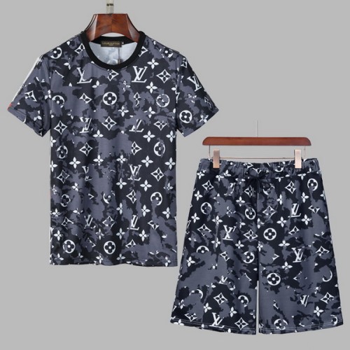 LV short sleeve men suit-062(M-XXXL)