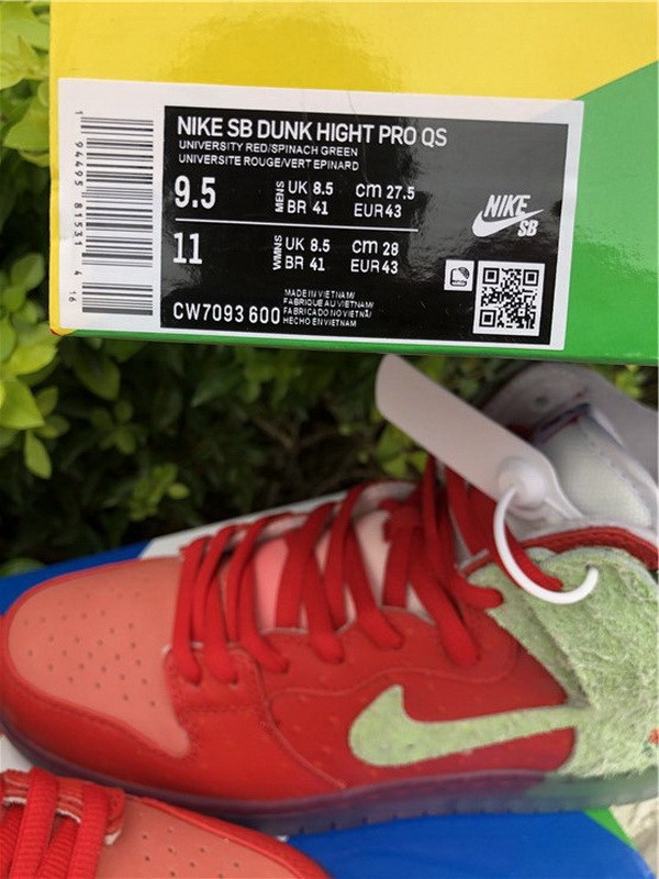 Authentic Nike SB Dunk High “Strawberry Cough”