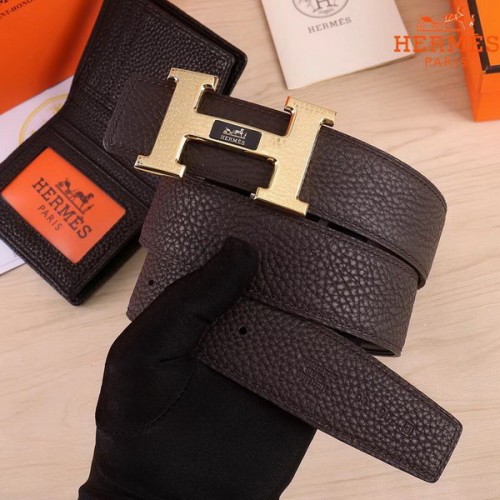 Super Perfect Quality Hermes Belts(100% Genuine Leather,Reversible Steel Buckle)-407