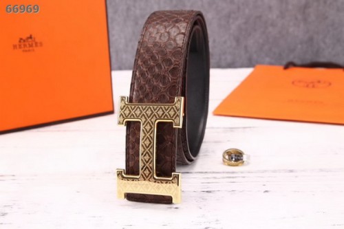 Super Perfect Quality Hermes Belts(100% Genuine Leather,Reversible Steel Buckle)-129
