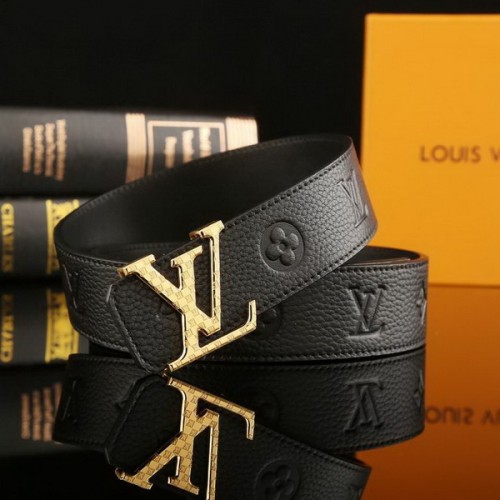 Super Perfect Quality LV Belts(100% Genuine Leather Steel Buckle)-2267
