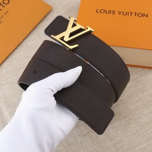 Super Perfect Quality LV Belts(100% Genuine Leather Steel Buckle)-2277