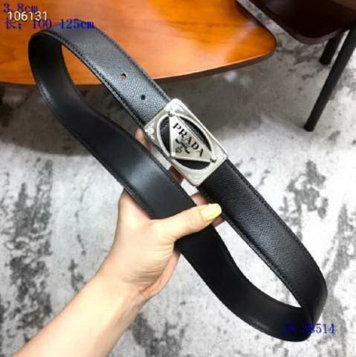 Super Perfect Quality Prada Belts(100% Genuine Leather,Reversible Steel Buckle)-055