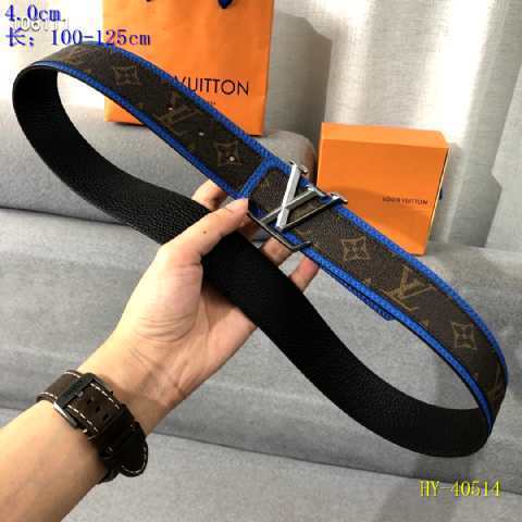 Super Perfect Quality LV Belts(100% Genuine Leather Steel Buckle)-2431