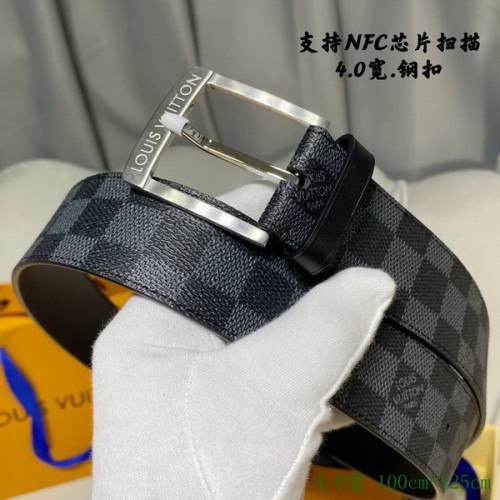 Super Perfect Quality LV Belts(100% Genuine Leather Steel Buckle)-2923