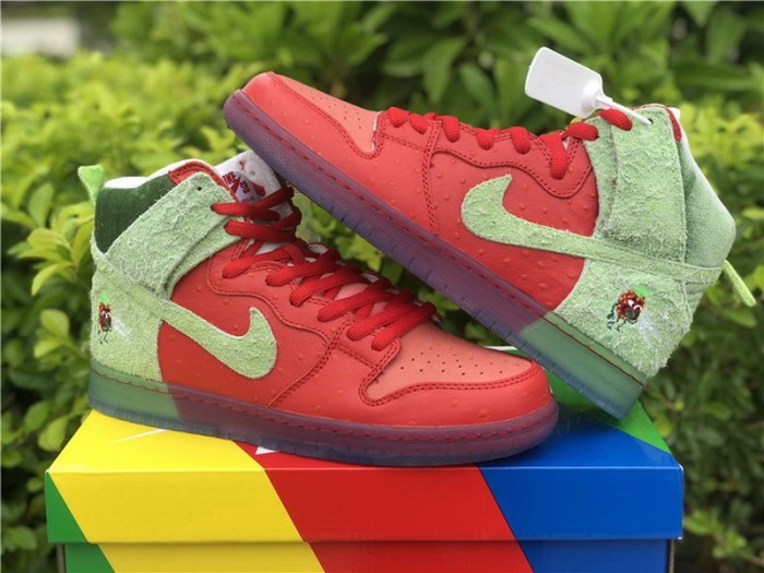 Authentic Nike SB Dunk High “Strawberry Cough”