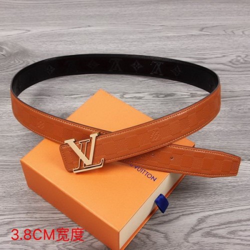 Super Perfect Quality LV Belts(100% Genuine Leather Steel Buckle)-2334