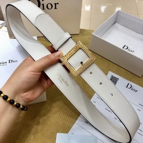 Super Perfect Quality Dior Belts(100% Genuine Leather,steel Buckle)-344