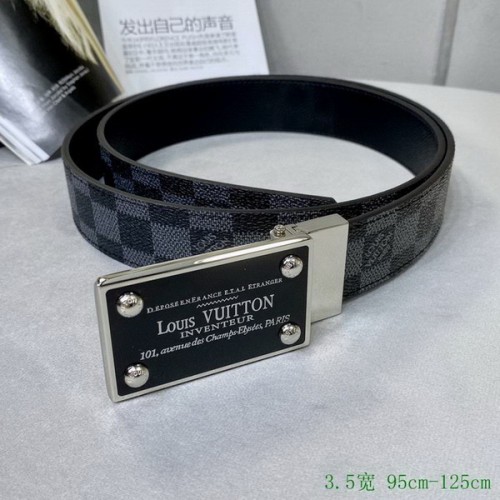 Super Perfect Quality LV Belts(100% Genuine Leather Steel Buckle)-2671