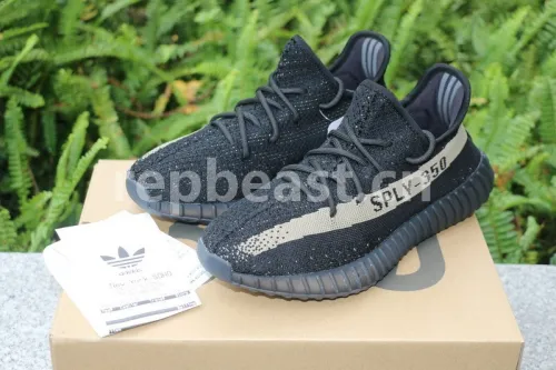 Authentic AD Yeezy 350 Boost V2 Green-Core Black