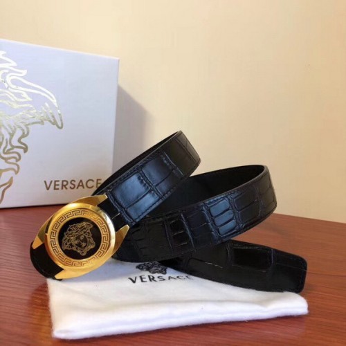 Super Perfect Quality Versace Belts(100% Genuine Leather,Steel Buckle)-223