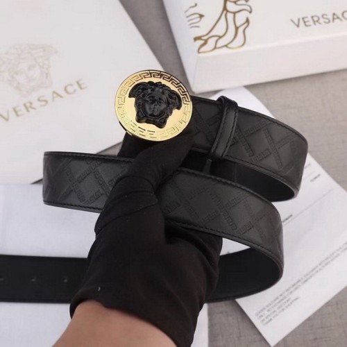 Super Perfect Quality Versace Belts(100% Genuine Leather,Steel Buckle)-488