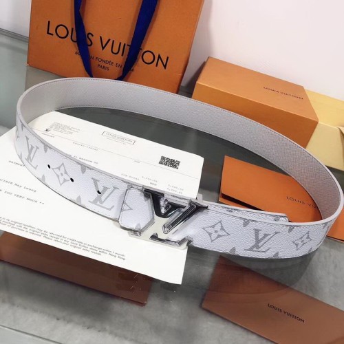 Super Perfect Quality LV Belts(100% Genuine Leather Steel Buckle)-1233